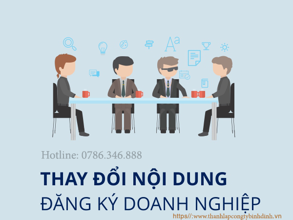 Thay đổi giấy phép kinh doanh bình định